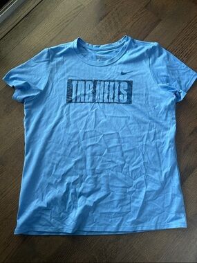 Nike Light Blue Dri-fit Tar Heels Graphic Tee
